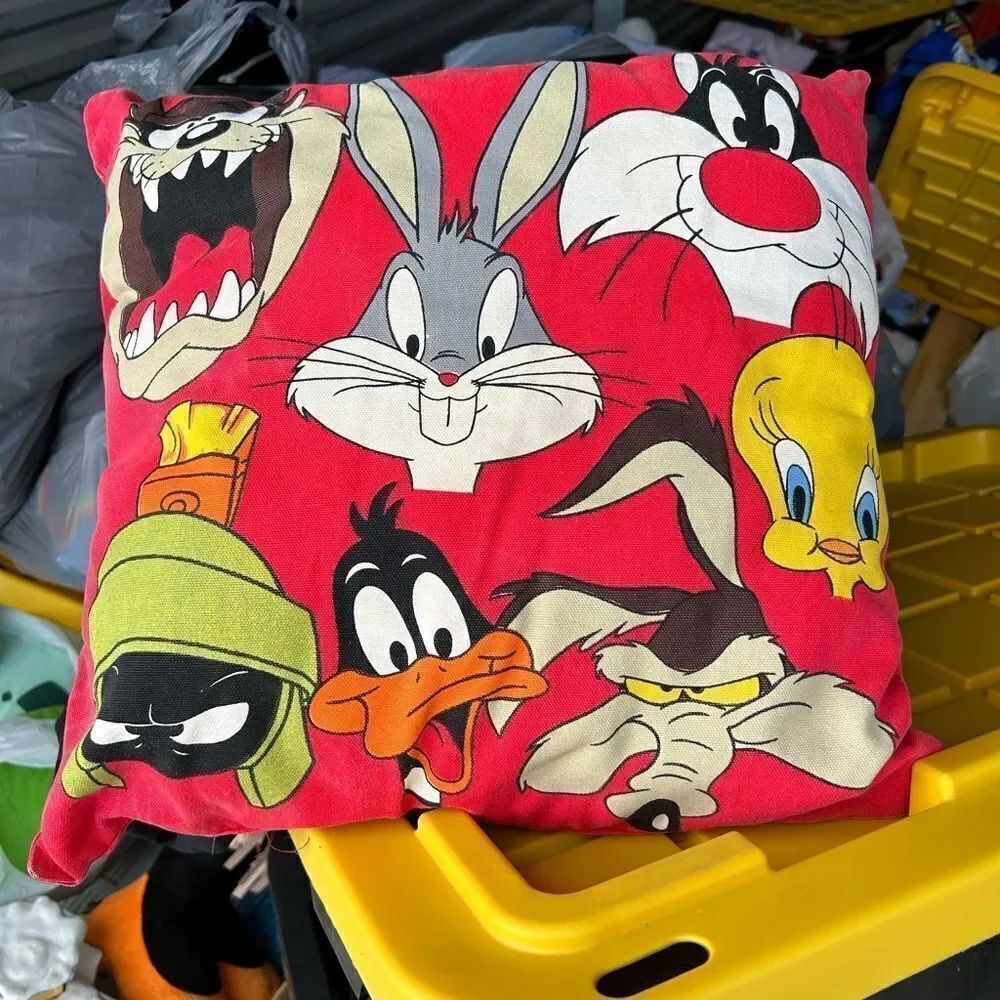 Vintage Looney Tunes Throw Pillow